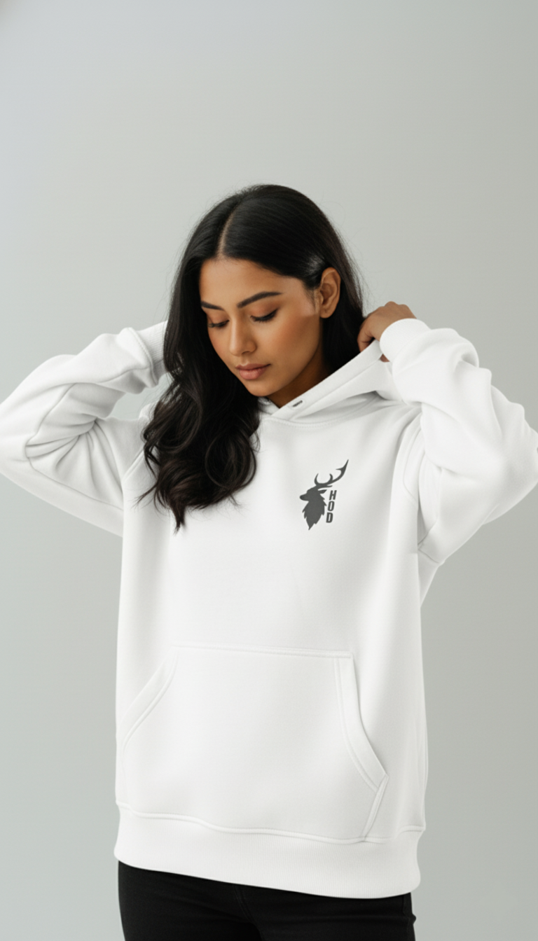 House of Dray "White" Oversize Unisex Hoodie