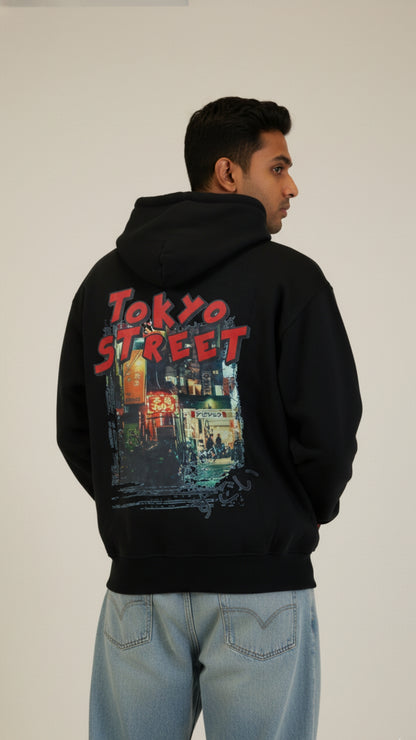 House of Dray "Tokyo Street" Black Oversize Hoodie