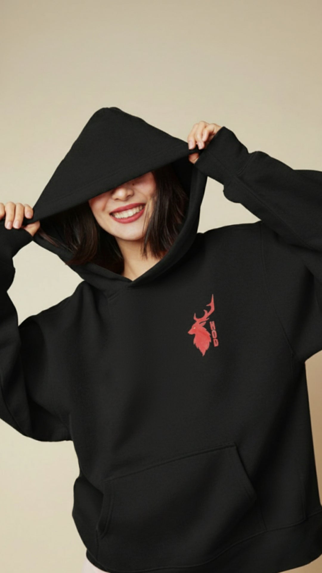 House of Dray "Tokyo Street" Black Oversize Hoodie