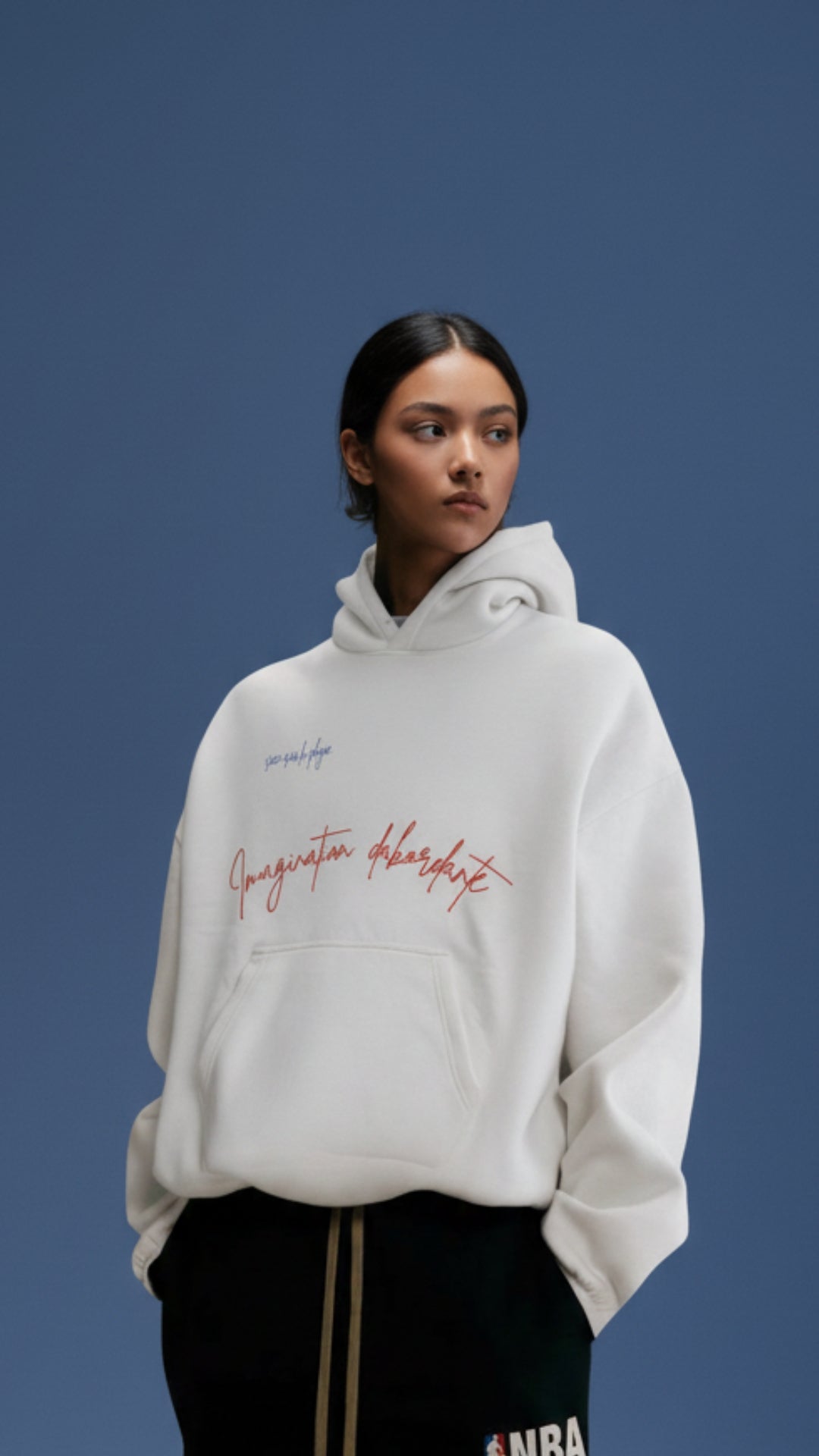 House of Dray "Wild Imagination" White Oversize Hoodie