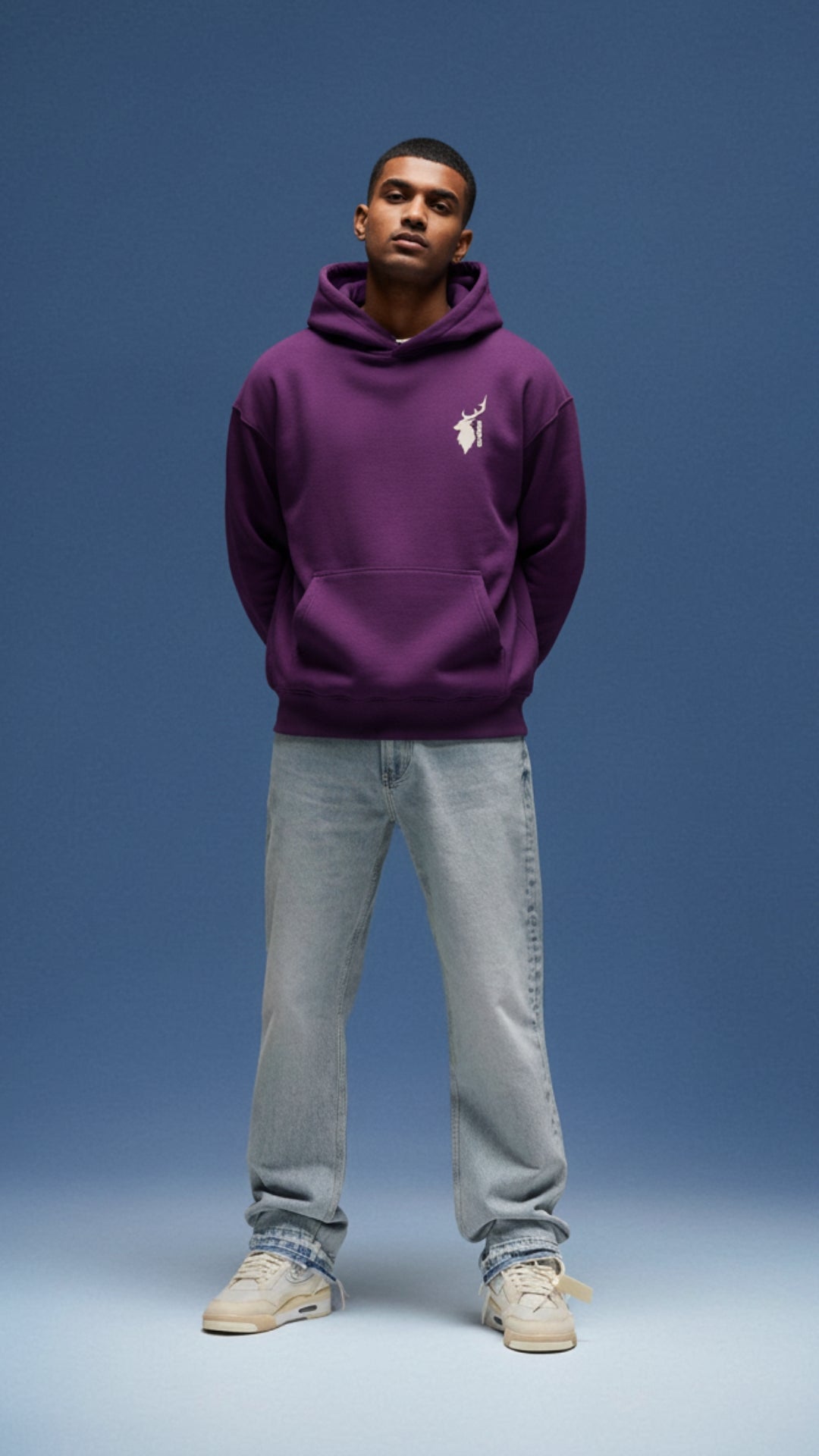 House of Dray "Bad Monkey" Purple Oversize Hoodie