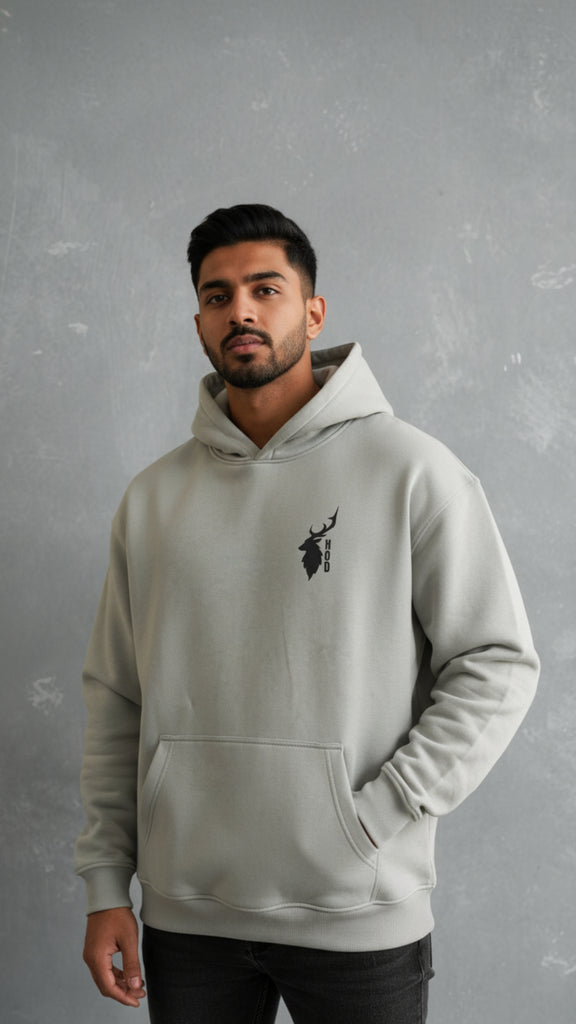 House of Dray "Smoky Hand" Grey Oversize Hoodie