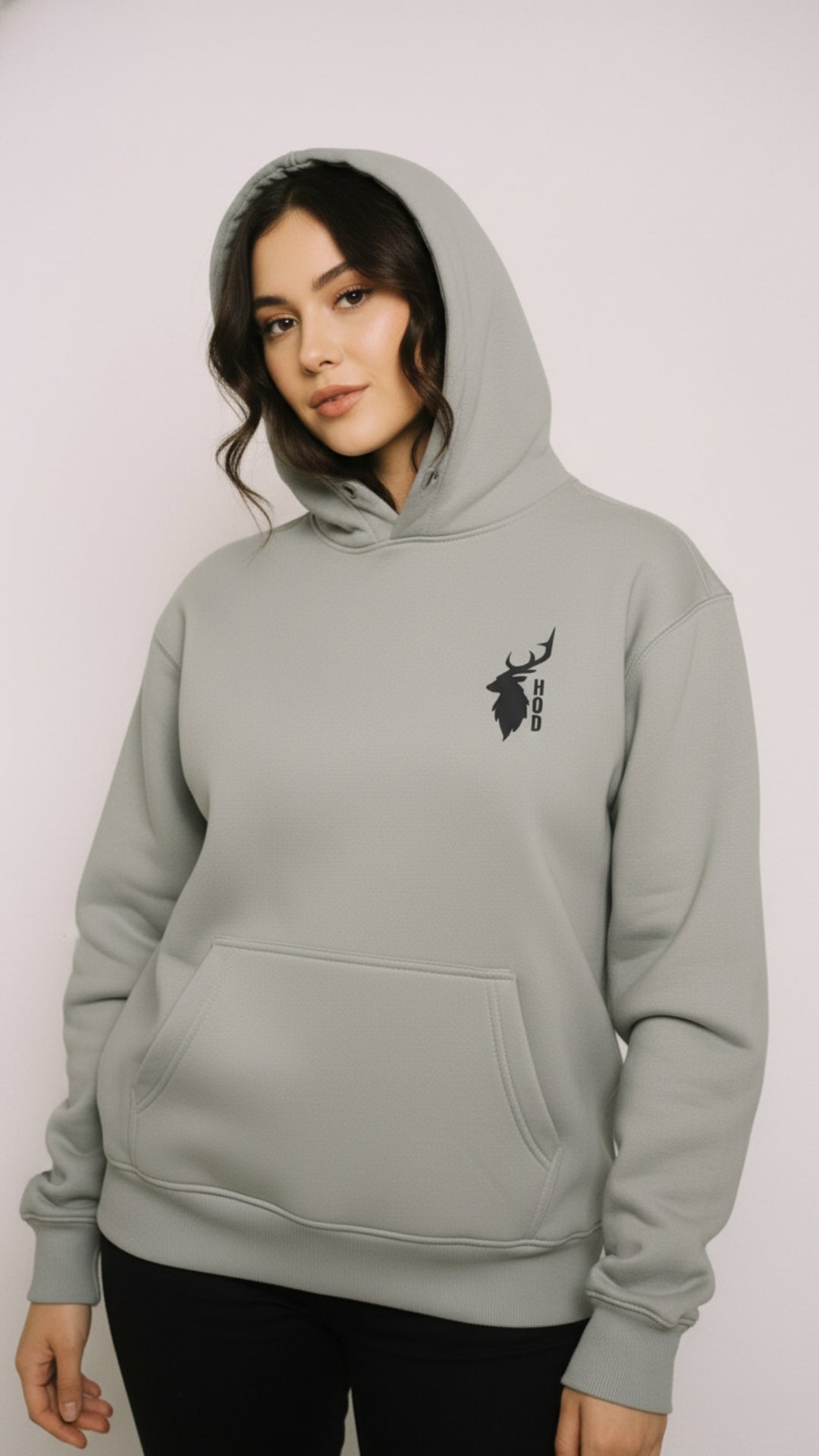 House of Dray "Smoky Hand" Grey Oversize Hoodie