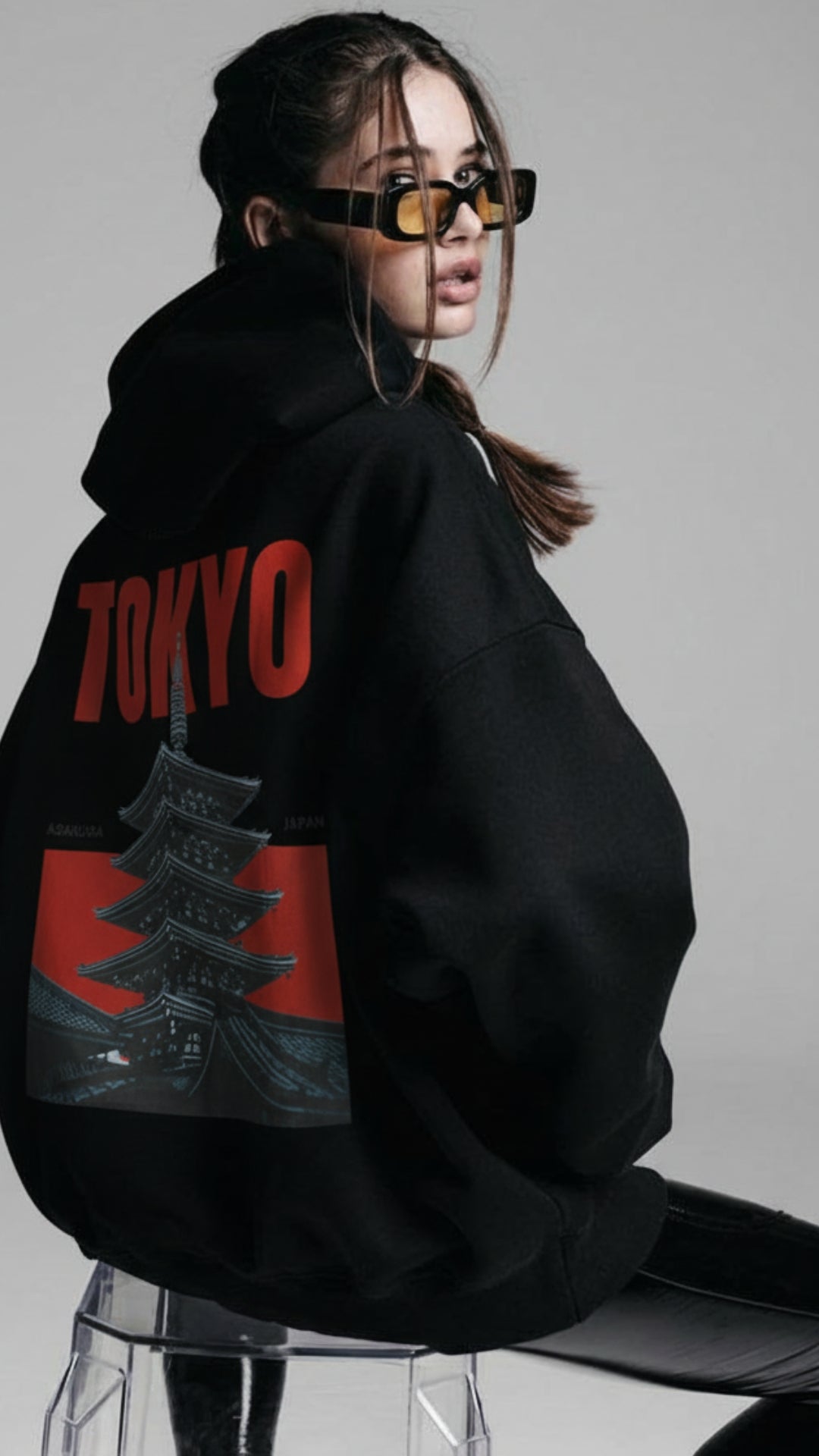 House of Dray "Tokyo" Black Oversize Hoodie