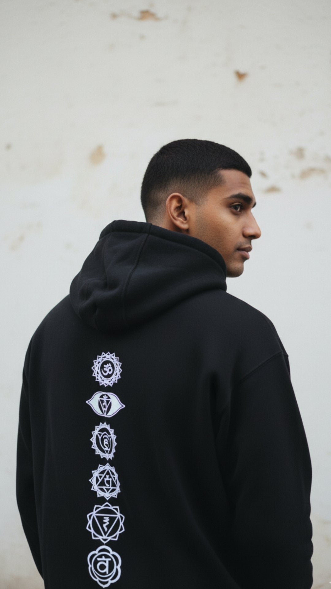 House of Dray "Healing Chakra" Grey Oversize Hoodie