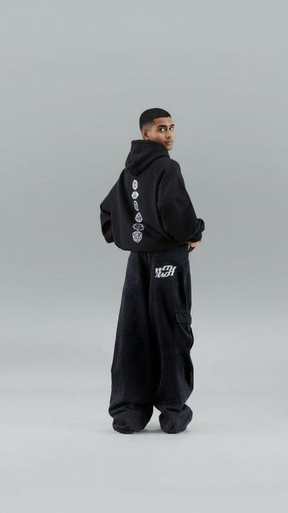 House of Dray "Healing Chakra" Grey Oversize Hoodie