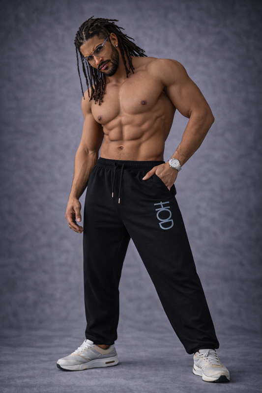 HOD Straight Fit Black Joggers