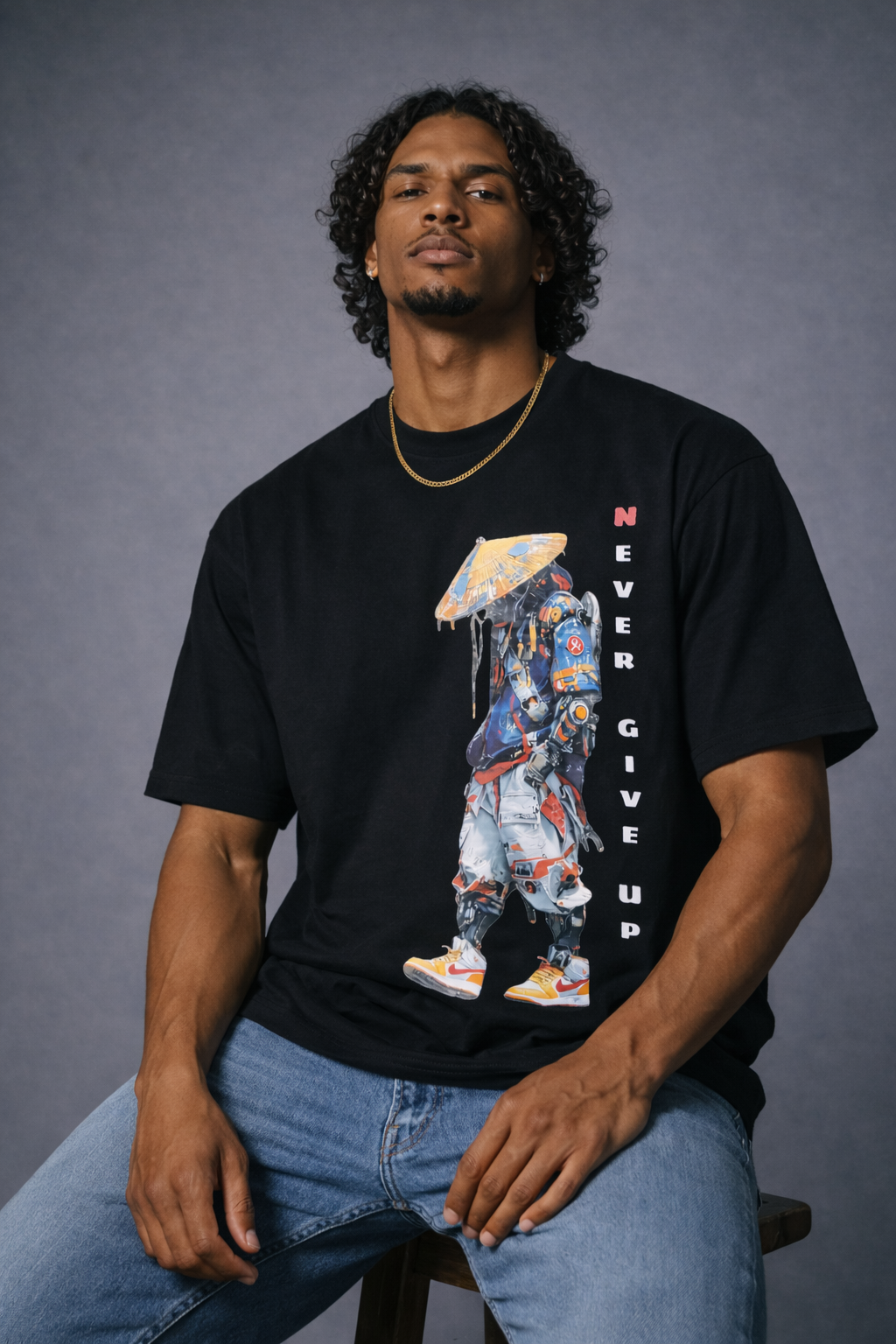 HOD Never Give Up Oversize Tshirt