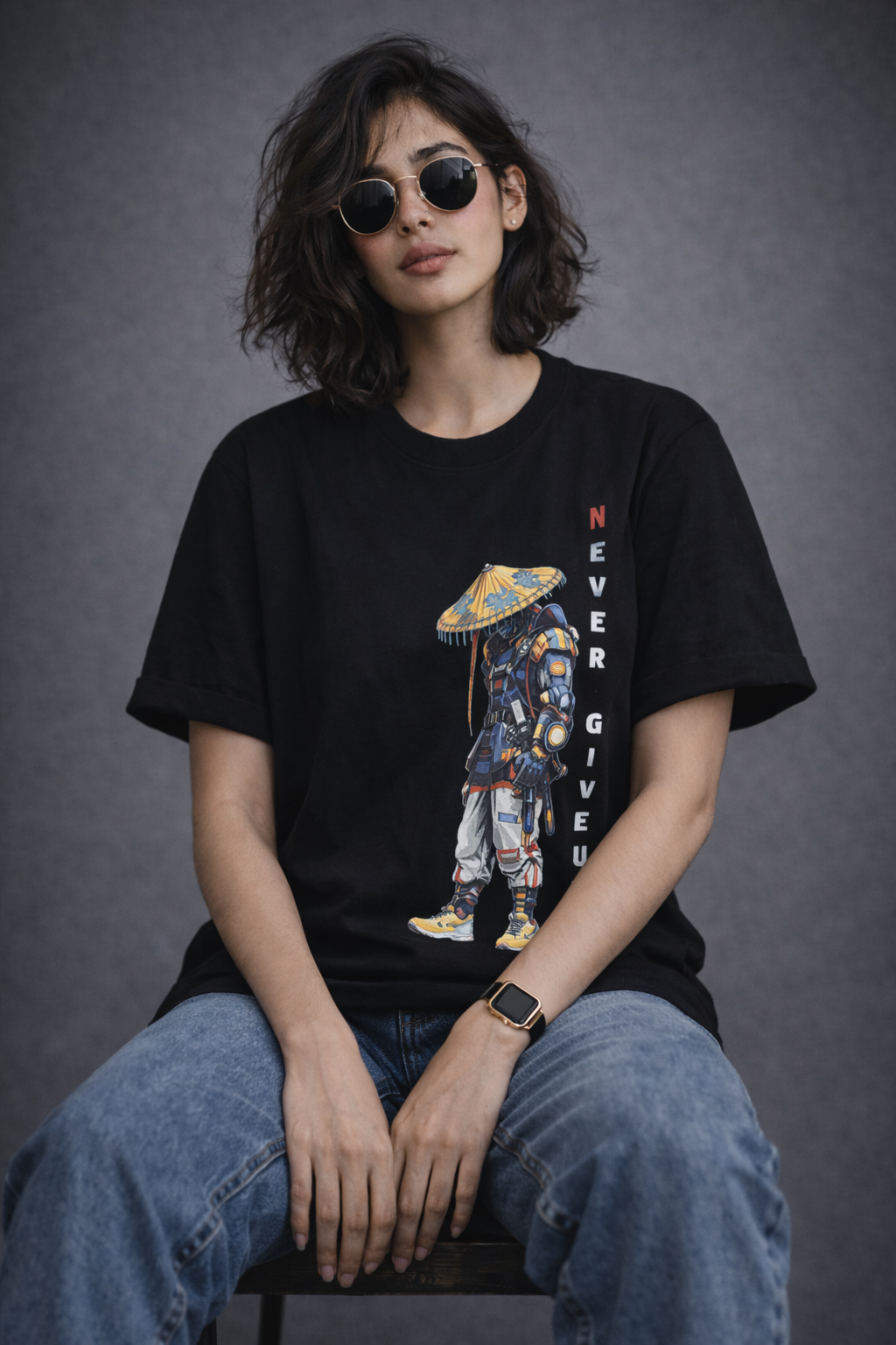 HOD Never Give Up Oversize Tshirt