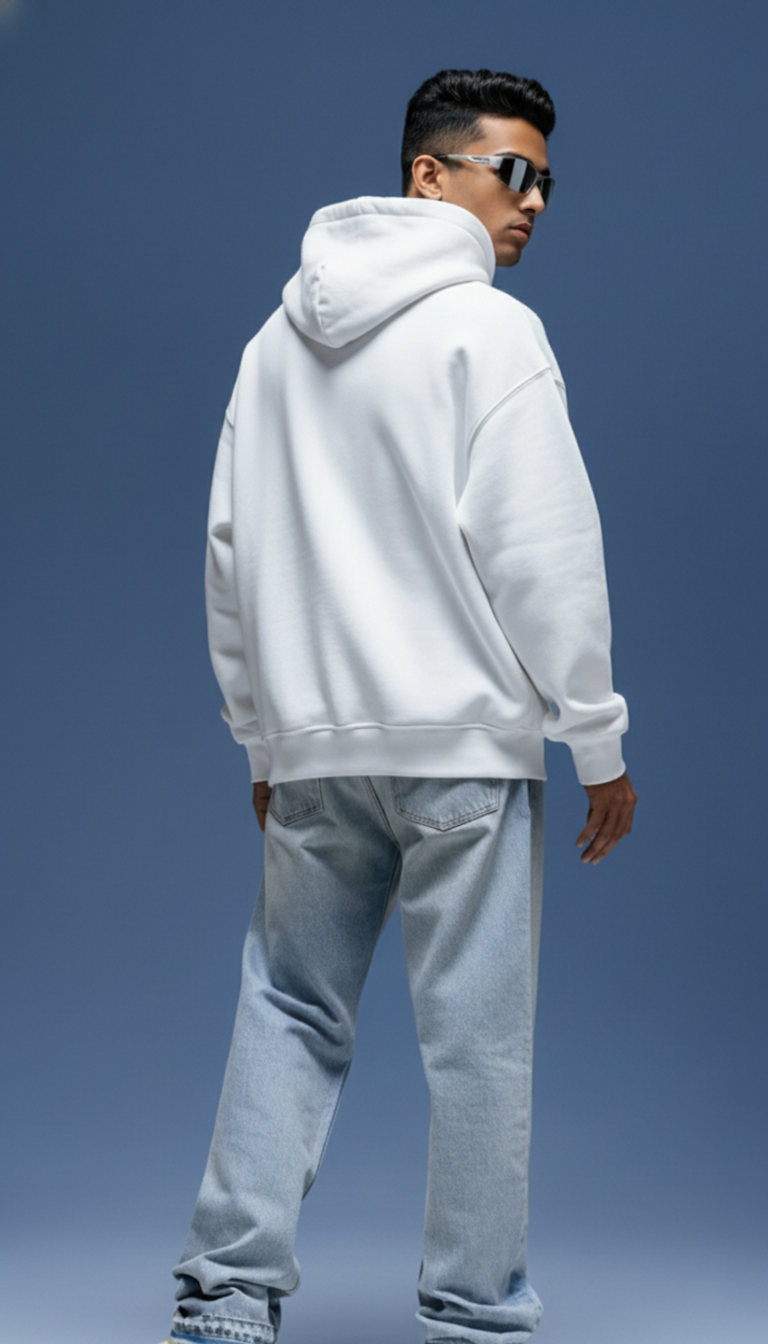 House of Dray "White" Oversize Unisex Hoodie