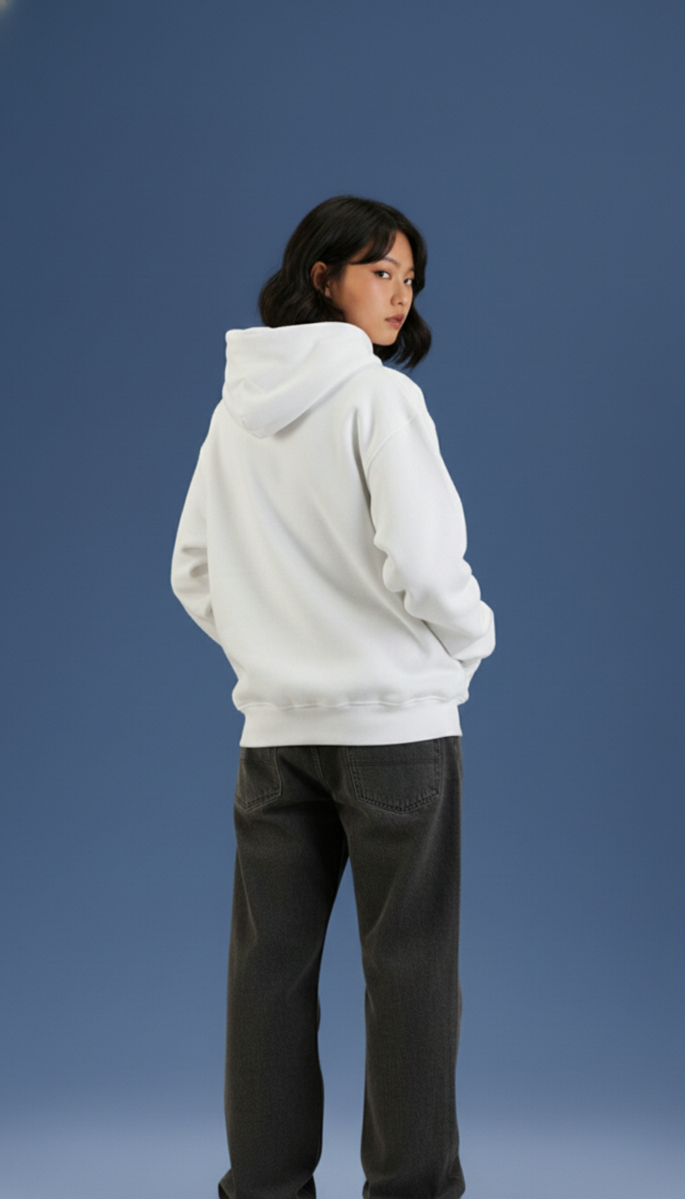 House of Dray "White" Oversize Unisex Hoodie